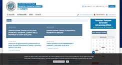 Desktop Screenshot of collegiogeometrichieti.it